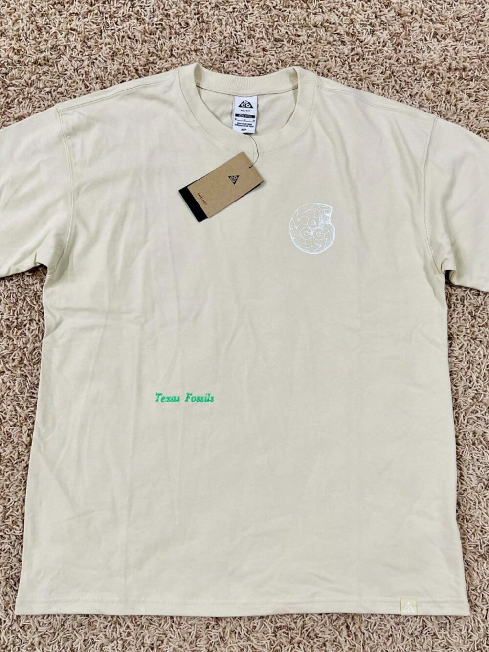 Nike ACG Men’s Loose Fit Texas Fossils Graphic T-Shirt HV1296-229, Size Medium